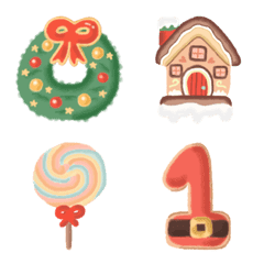 [LINE絵文字] Kawaii Christmas ＆ Cookie Icingの画像