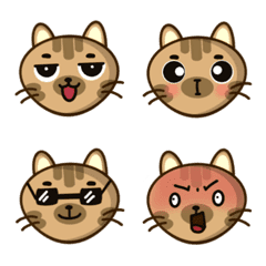 [LINE絵文字] Cat meow emojiの画像