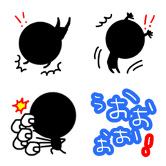 [LINE絵文字] シンプルで可愛い棒人間♡絵文字【+文字】の画像