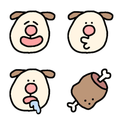 [LINE絵文字] はなまるいぬ(鼻丸いぬ)◎40個の画像