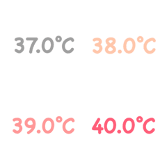[LINE絵文字] 体温計の記録用＆送る用の画像