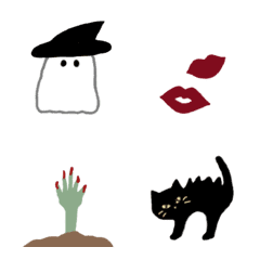 [LINE絵文字] Halloween emoji♥の画像