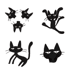 黒猫アート絵文字