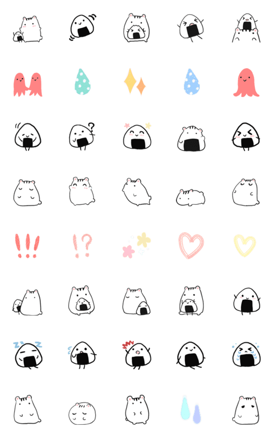 [LINE絵文字]おにはむの画像一覧