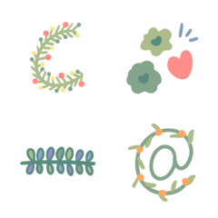 [LINE絵文字] Everyday Emojis: Botanical Styleの画像