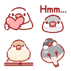 Mochi the Java Sparrow emoji-メイン画像