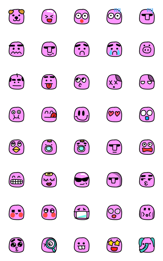 [LINE絵文字]ももいろくんの画像一覧