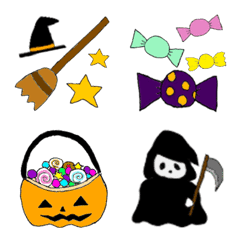 [LINE絵文字] 〈怖すぎない〉ハロウィン絵文字の画像