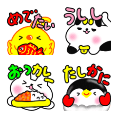 [LINE絵文字] はふはふ白猫8 毎日ダジャレ大人可愛いの画像