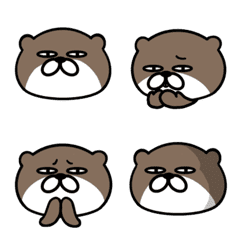 目つきの悪いカワウソの絵文字メイン画像