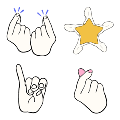 [LINE絵文字] 指文字/日本手話の画像