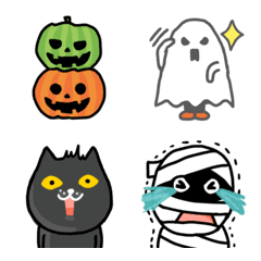 [LINE絵文字] 使えるハロウィン絵文字の画像