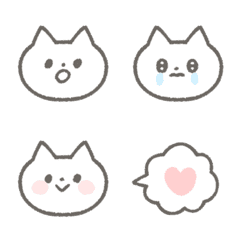 しろねこ絵文字♡の絵文字メイン画像