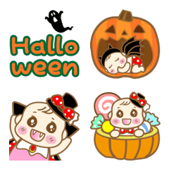 [LINE絵文字] Cute Baby♡（女の子）vol.6 ハロウィンverの画像