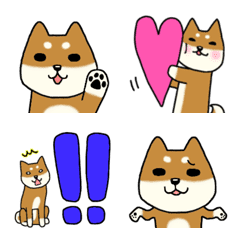 [LINE絵文字] 日本犬！毎日使える柴犬絵文字の画像