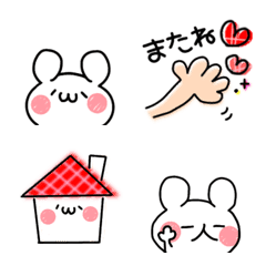 [LINE絵文字] うさぎいろの画像