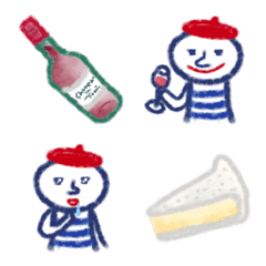 フランスカラーのトリコロール絵文字 3の絵文字メイン画像