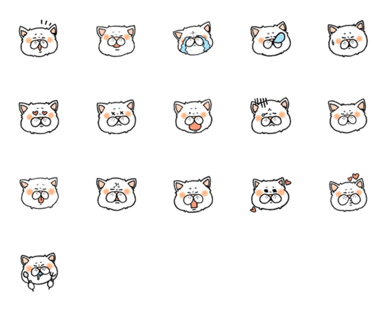 [LINE絵文字]おじゆるねこの画像一覧