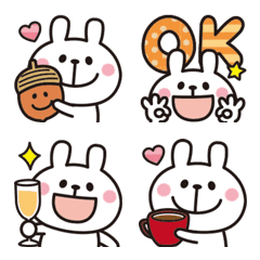 [LINE絵文字] 大人かわいい♡うさぎの絵文字11の画像