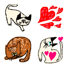 [LINE絵文字] 猫ちゃん達の絵文字の画像