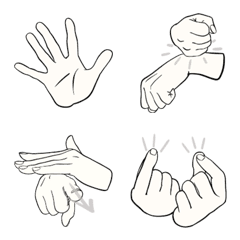 [LINE絵文字] 毎日使える手話絵文字の画像