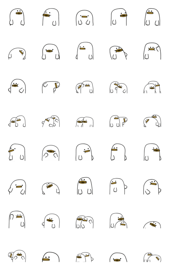 [LINE絵文字]Shiro San: Good Good Duckの画像一覧