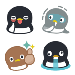 [LINE絵文字] ラクガキ動物園42【ペンギン5】の画像