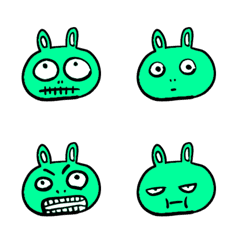 [LINE絵文字] 具合わるウサギの画像