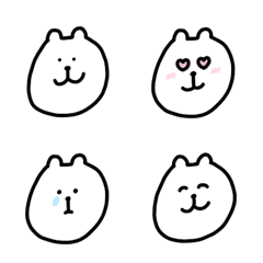[LINE絵文字] たぶんしろくまの絵文字の画像