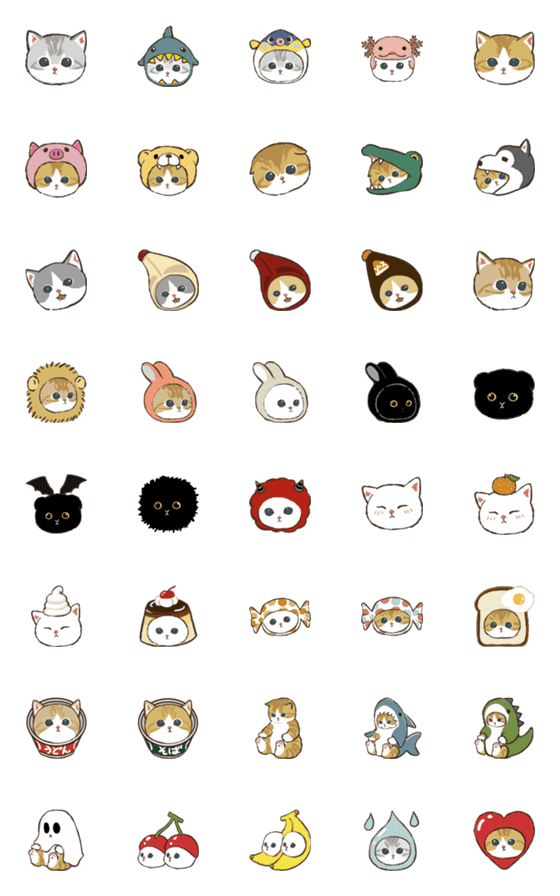 [LINE絵文字]ねこかぶりの画像一覧