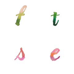 [LINE絵文字] 花文字マリグラフィー（小）の画像