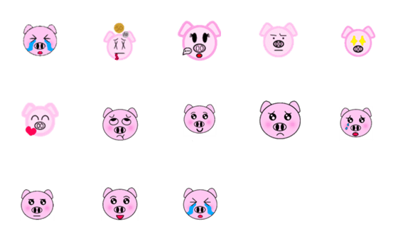 [LINE絵文字]piggy for momの画像一覧