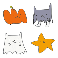 [LINE絵文字] おばけちゃんのハロウィンの画像