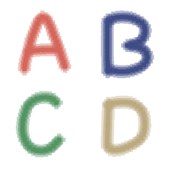 [LINE絵文字] 英語のピクセルABCの画像