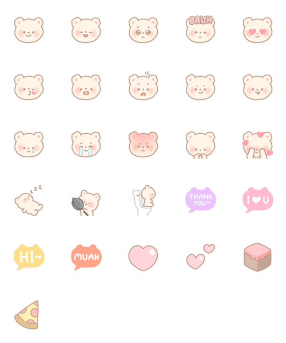 [LINE絵文字]Fluffy fluffの画像一覧