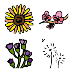 [LINE絵文字] 花ですの画像