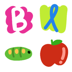 Alphabet adorable colorful funの絵文字メイン画像