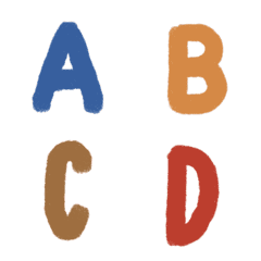 [LINE絵文字] おもちゃの色英語アルファベットABCの画像