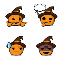 [LINE絵文字] Halloween Pumpkin Emojiの画像