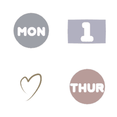 [LINE絵文字] calendar cute emojiの画像