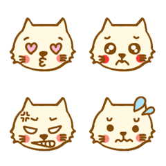 [LINE絵文字] アオリちゃんの飼い猫の表情絵文字の画像