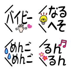 使いやすい[吹き出し]死語編の絵文字メイン画像