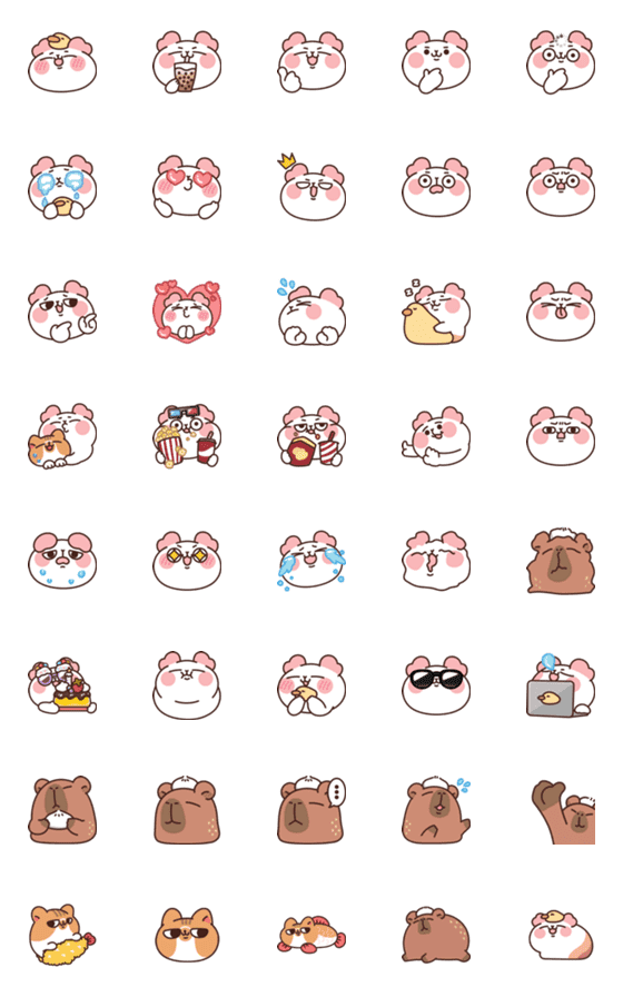 [LINE絵文字]SansanPlanet Emoji 1の画像一覧
