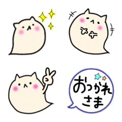 [LINE絵文字] ぷくぷくネコの画像