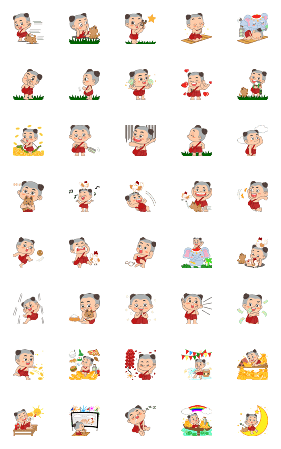 [LINE絵文字]Nong Sohm Choon Emojiの画像一覧