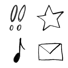 [LINE絵文字] 鉛筆 手書き 絵文字の画像