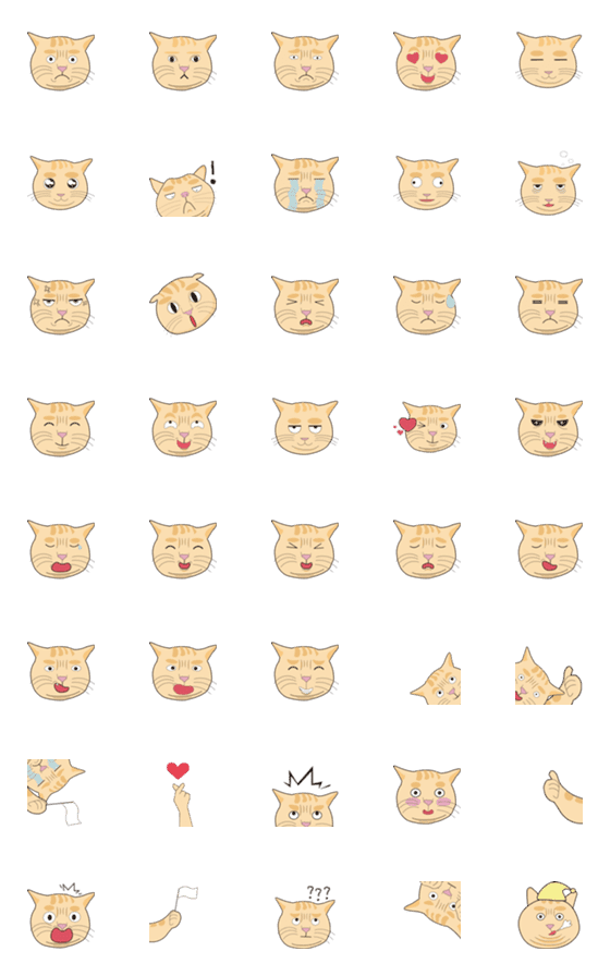 [LINE絵文字]smug cat (daily life )の画像一覧