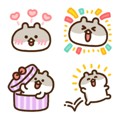 [LINE絵文字] わんことハムちー ハムちー絵文字の画像
