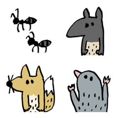 [LINE絵文字] シュールな動物たち②の画像