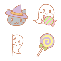 [LINE絵文字] ☆ダークパステルなハロウィンパーティー☆の画像